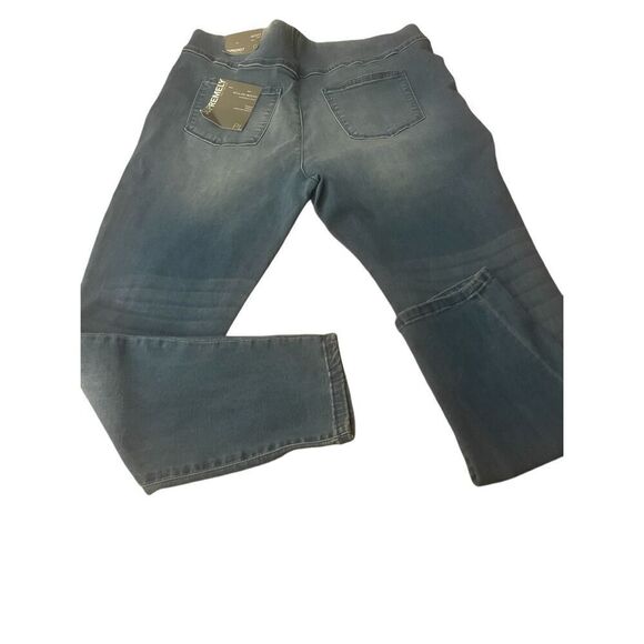 NWT Soft Surroundings Supremely Soft Pull on skinny Jeans Comfort Waist Size PL - Picture 11 of 16